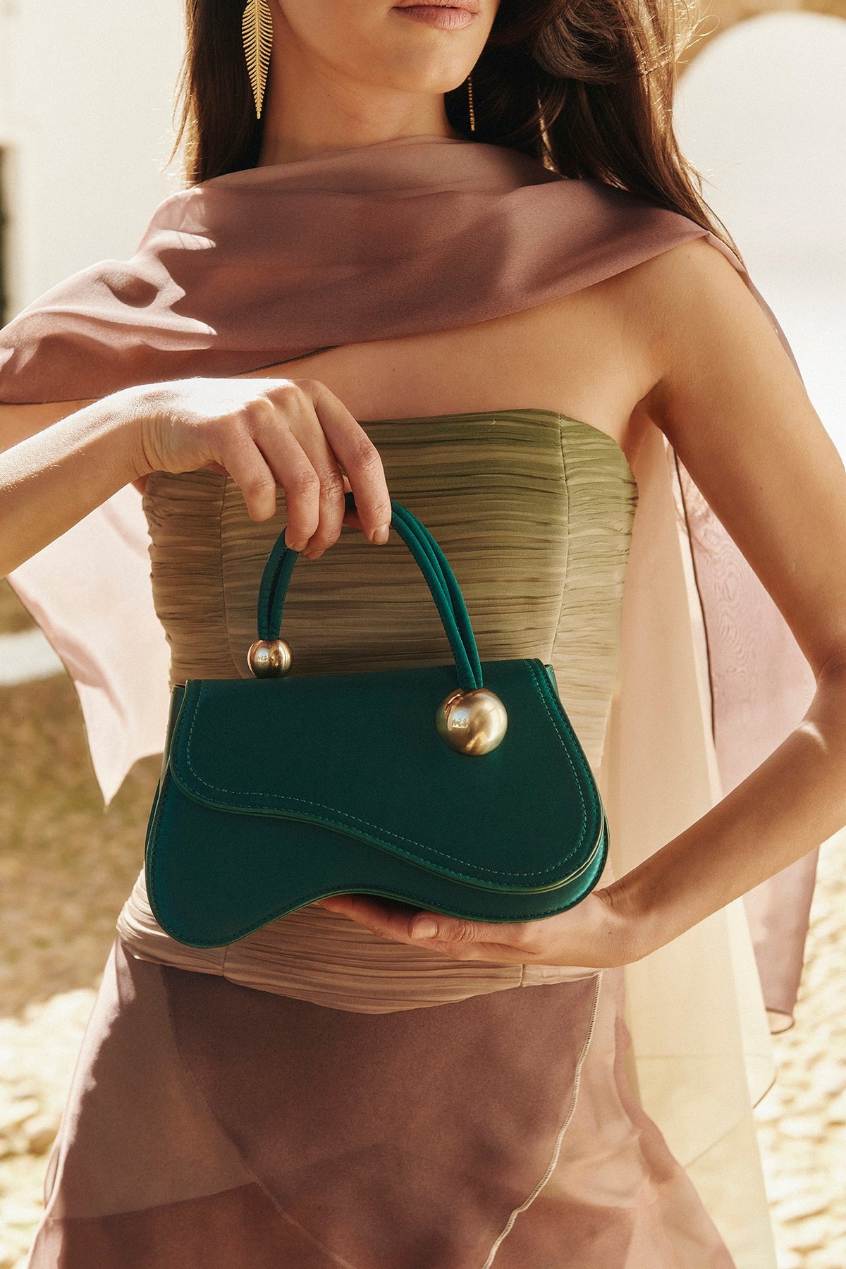 OLIVIA MONTES - Bolso Dune Verde