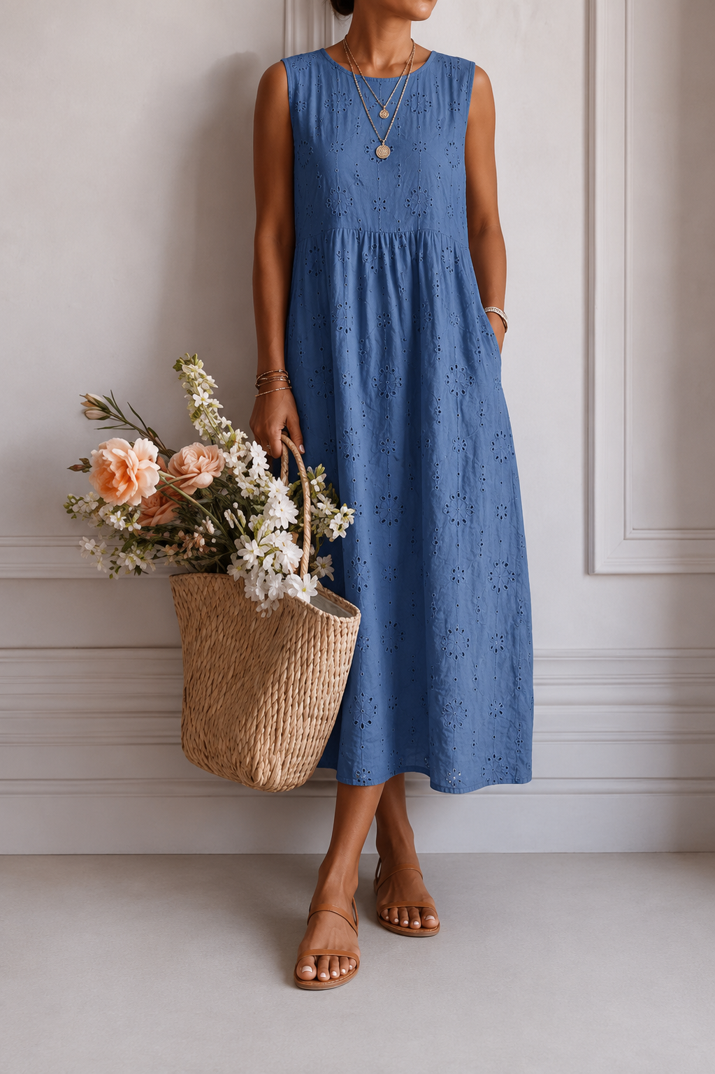 OLIVIA MONTES - Vestido Sofía, Midi de Verano