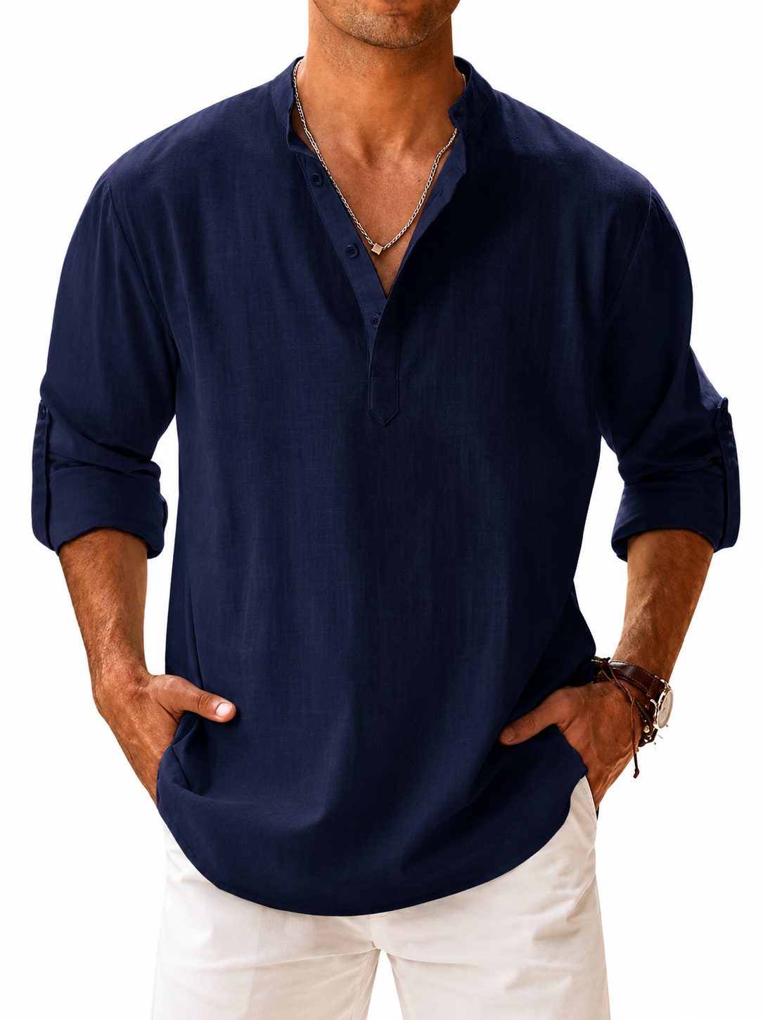 OLIVIA MONTES - Camisa Portofino de Lino (Hombre)