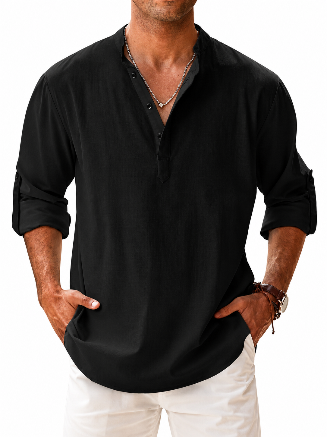 OLIVIA MONTES - Camisa Portofino de Lino (Hombre)