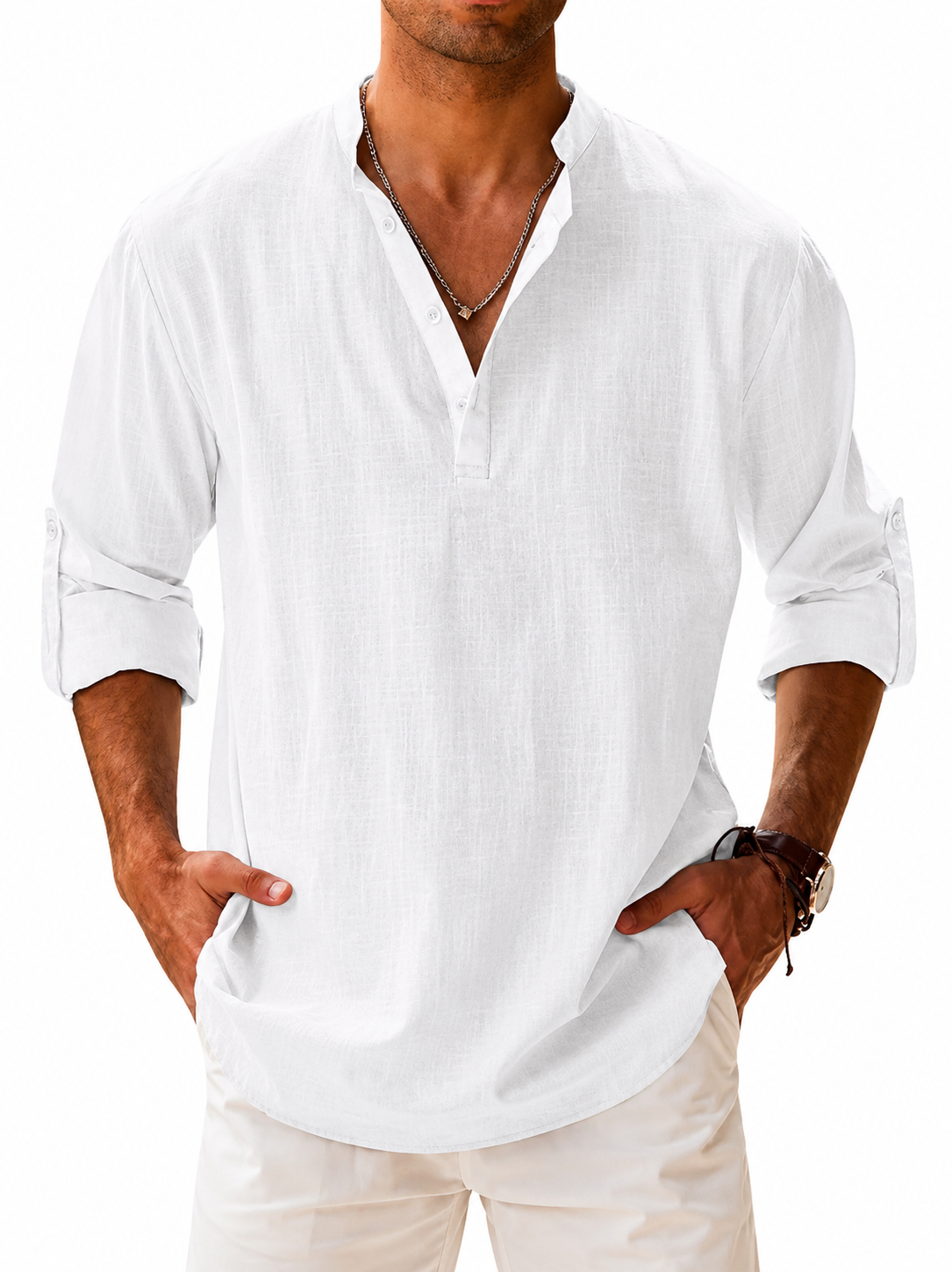 OLIVIA MONTES - Camisa Portofino de Lino (Hombre)