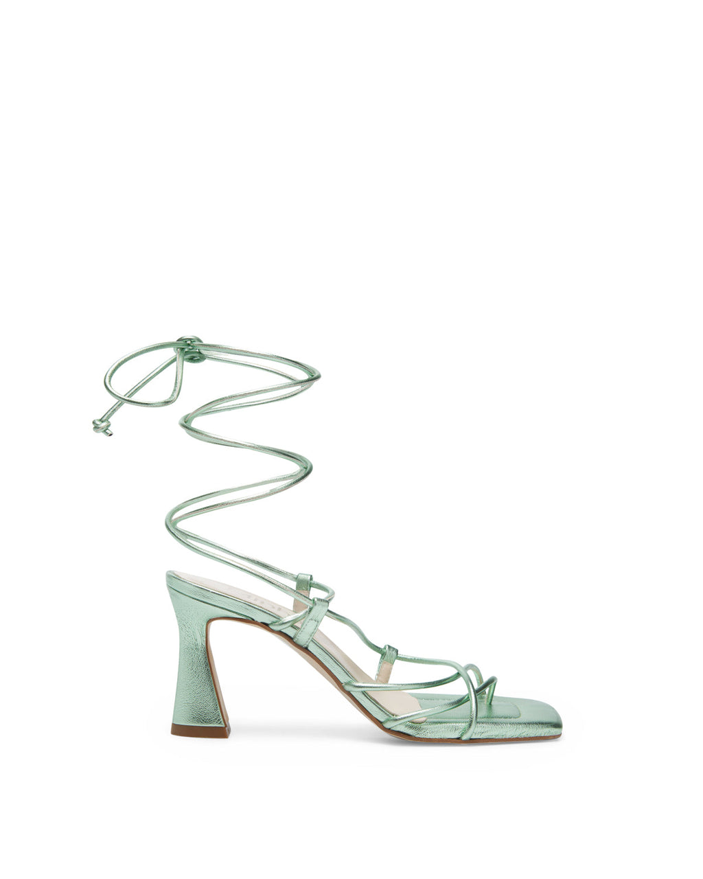 OLIVIA MONTES - Sandalias Cairo de piel Verde Jade