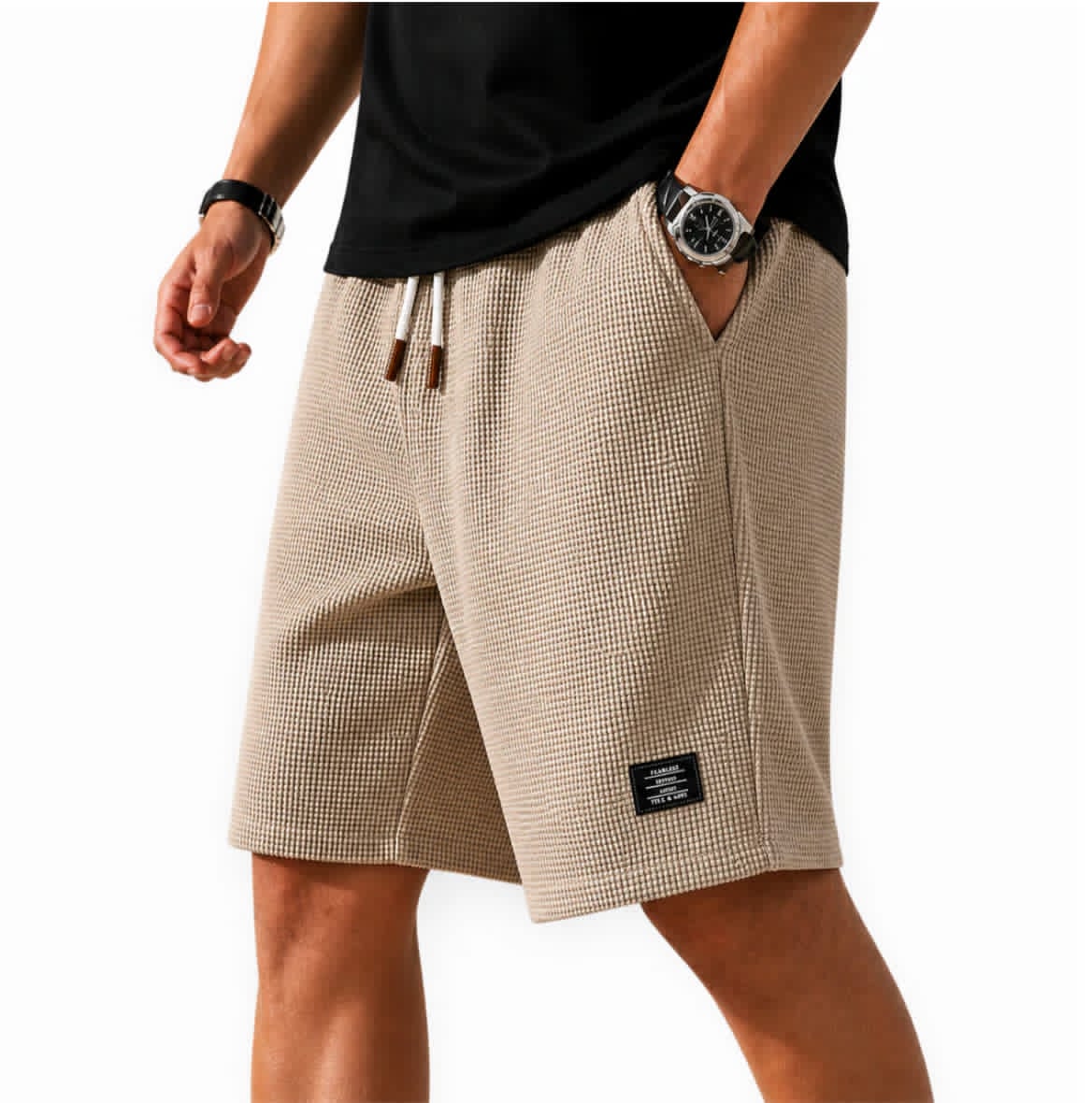 OLIVIA MONTES - Bermudas Capri Waffle