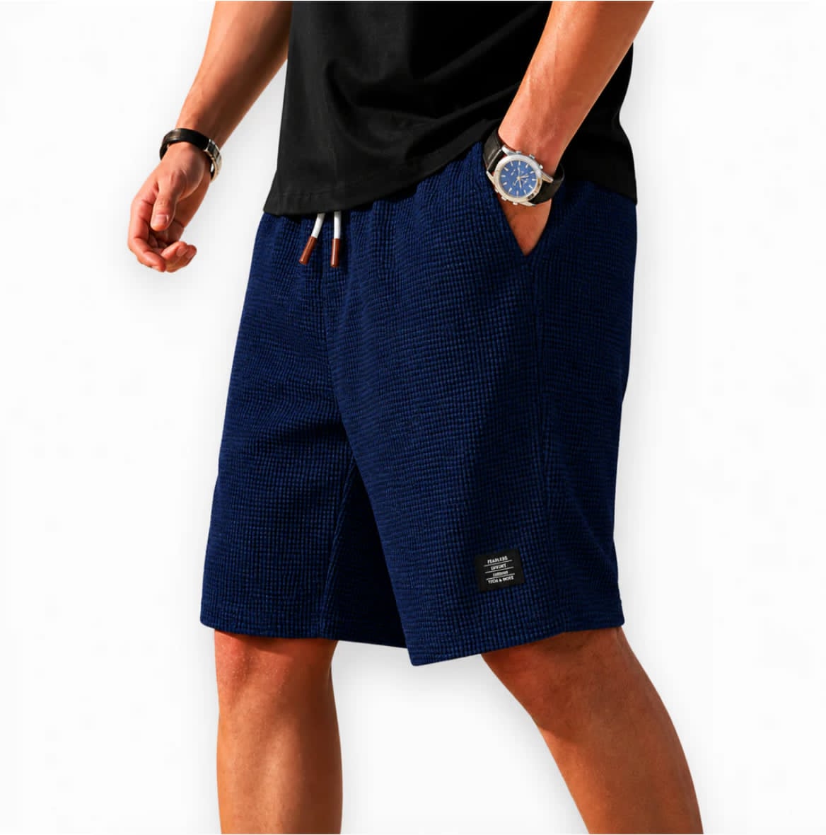 OLIVIA MONTES - Bermudas Capri Waffle