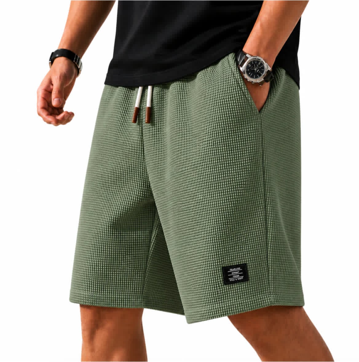 OLIVIA MONTES - Bermudas Capri Waffle