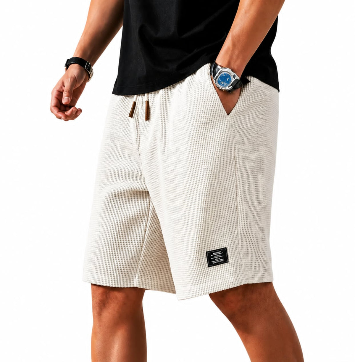 OLIVIA MONTES - Bermudas Capri Waffle