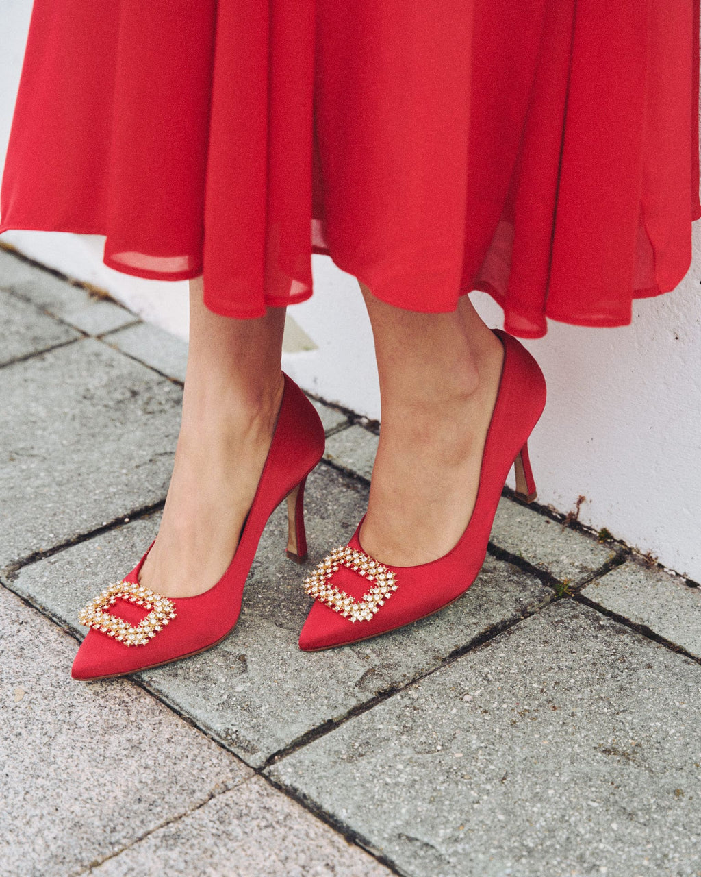 OLIVIA MONTES - Zapatos de Salón Kiara Rojo