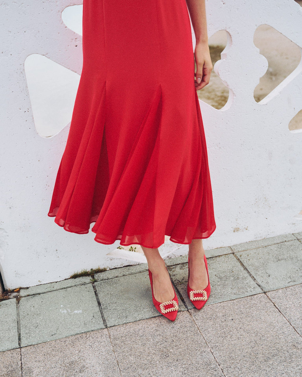 OLIVIA MONTES - Zapatos de Salón Kiara Rojo