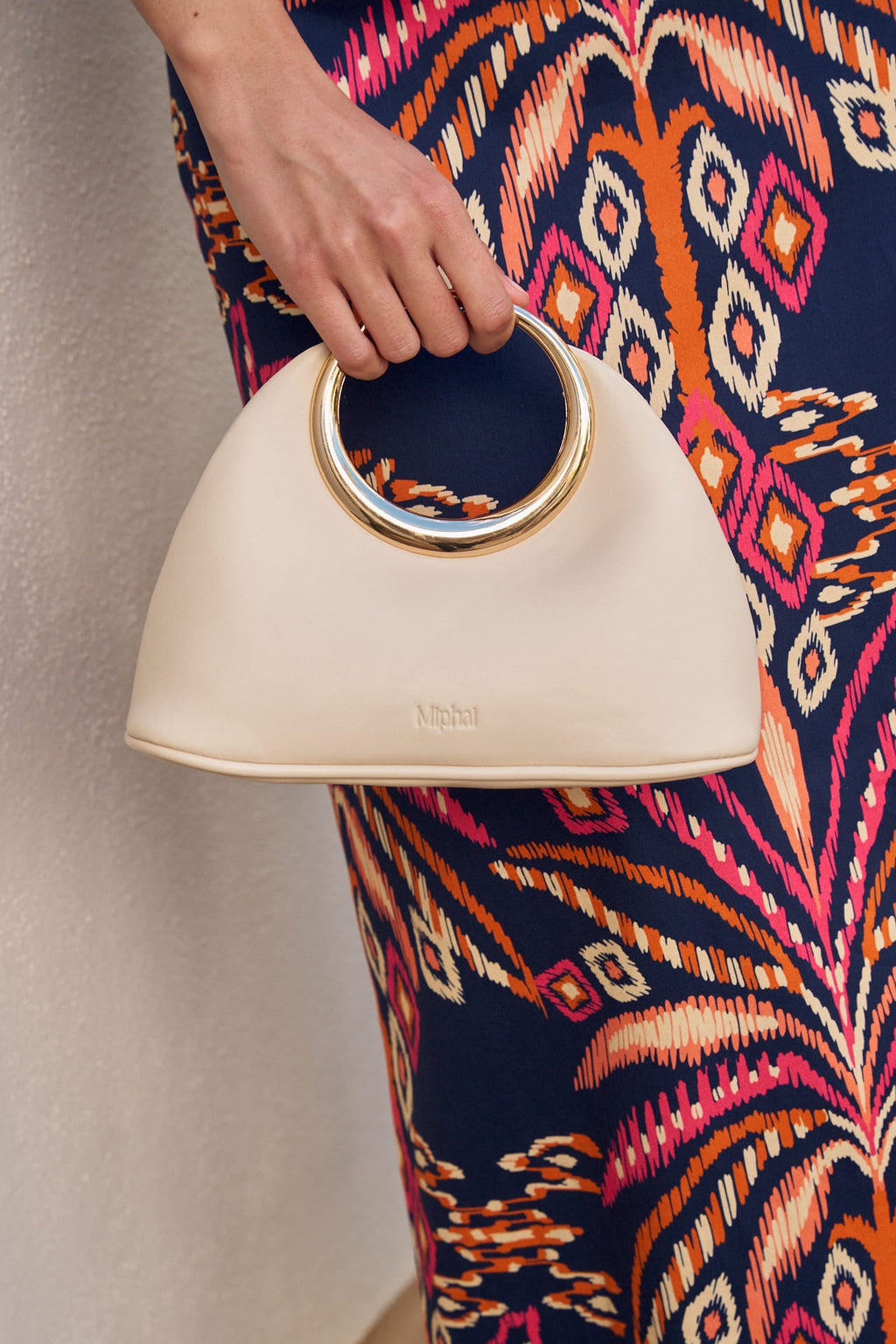 OLIVIA MONTES - Bolso Coco Blanco Crudo