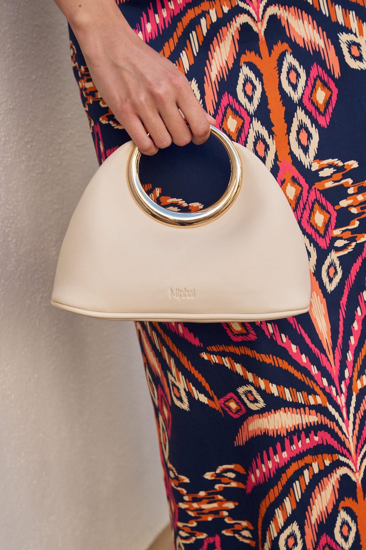 OLIVIA MONTES - Bolso Coco Blanco Crudo
