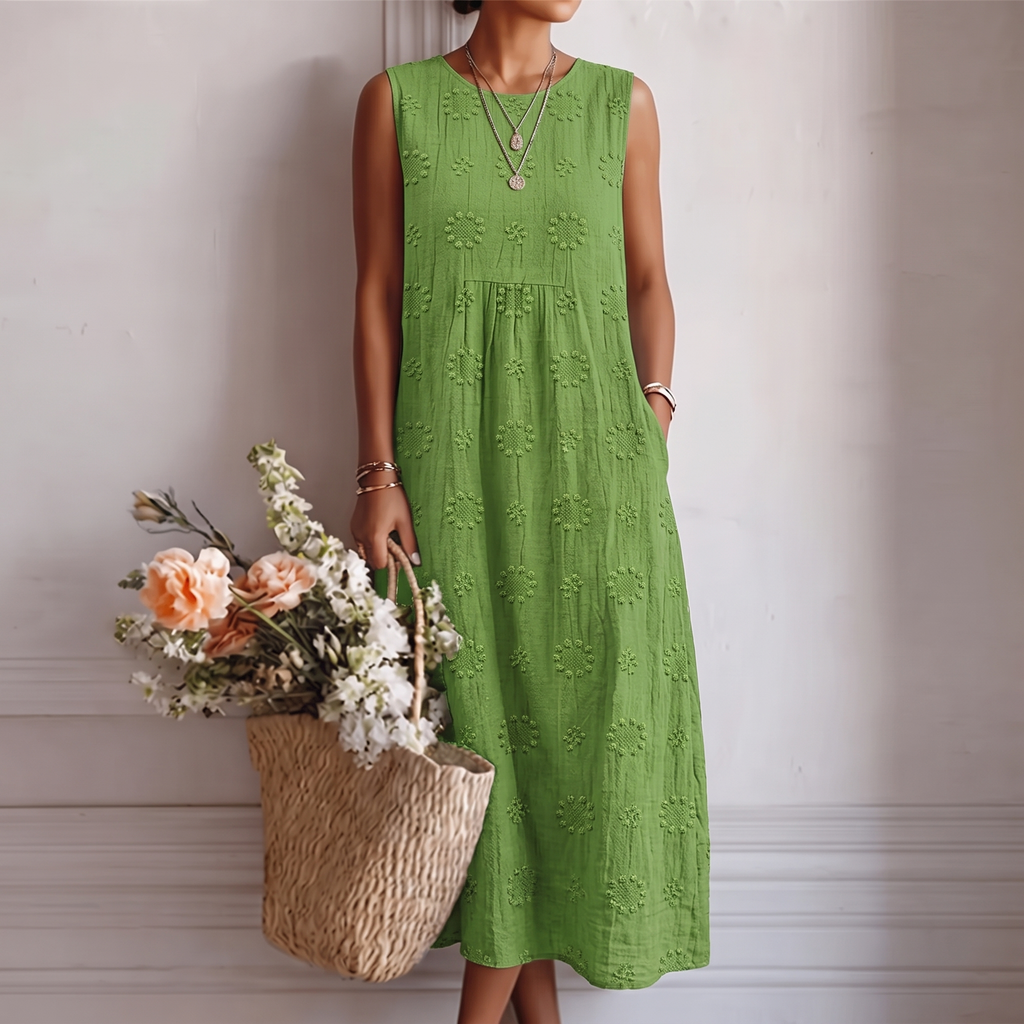 OLIVIA MONTES - Vestido Lourdes, Midi Ligero para el Día