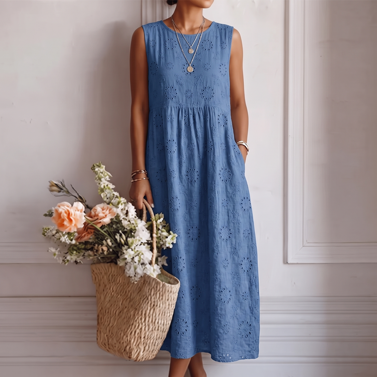 OLIVIA MONTES - Vestido Sofía, Midi de Verano