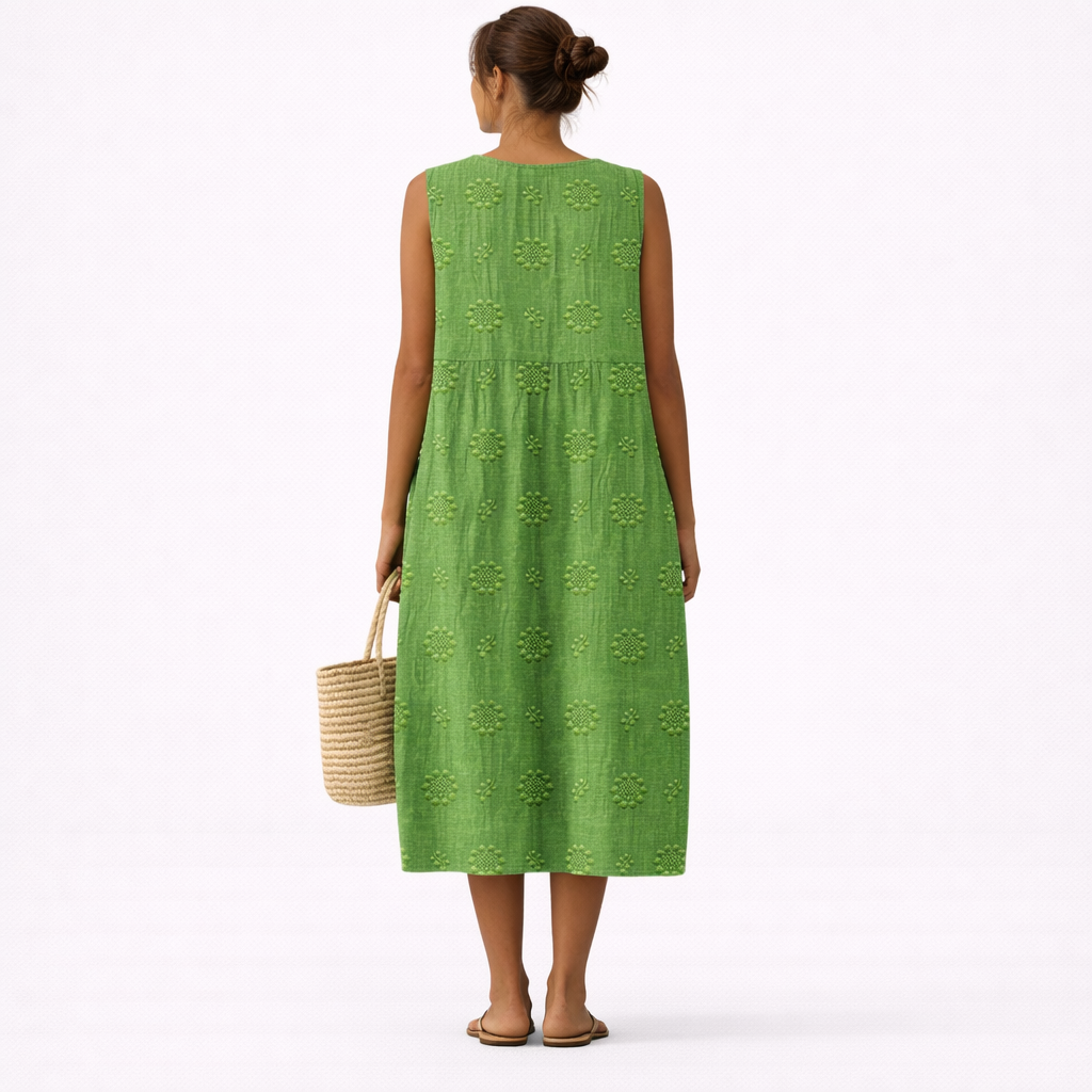 OLIVIA MONTES - Vestido Lourdes, Midi Ligero para el Día