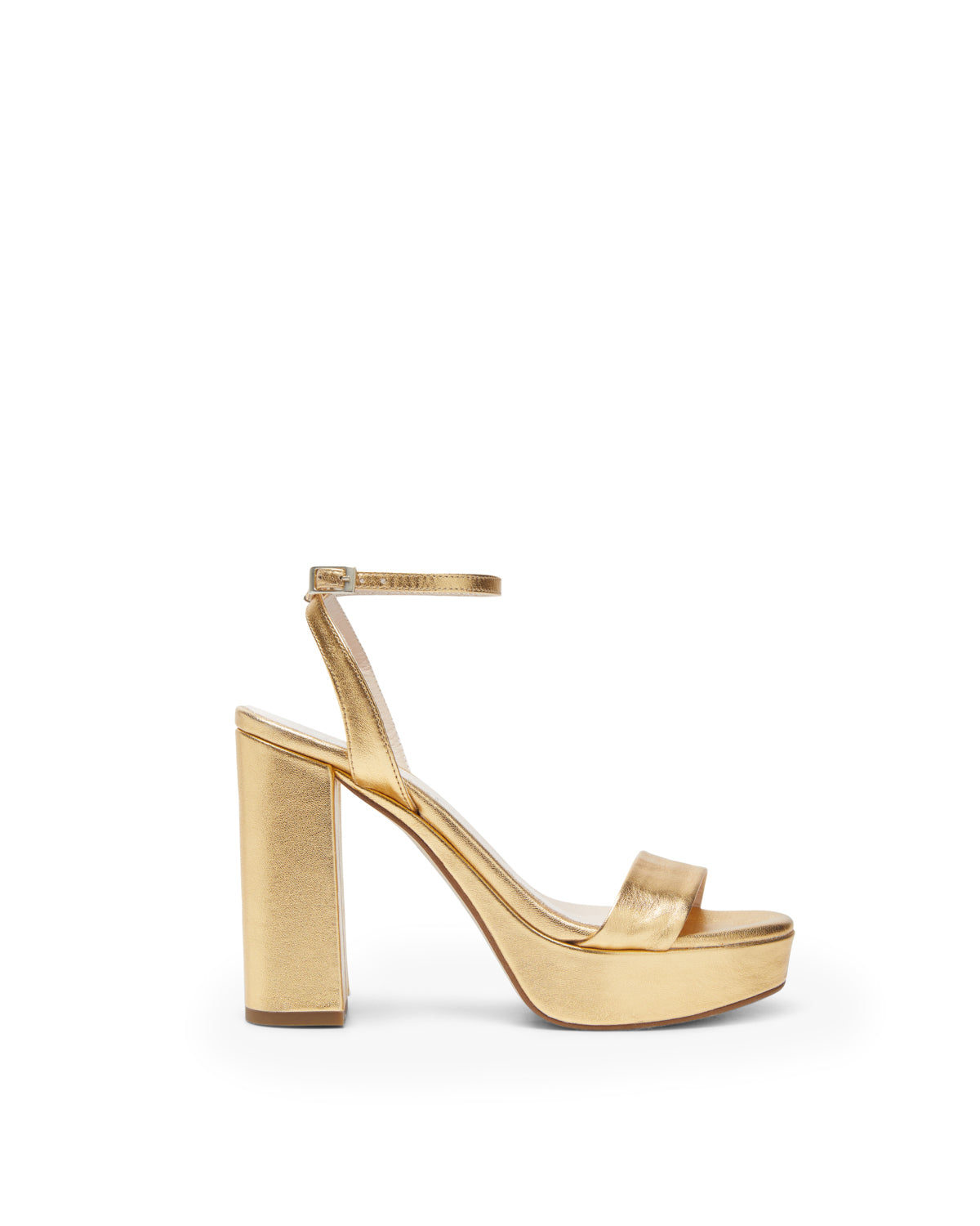 OLIVIA MONTES - Sandalias Zahara de piel Dorada